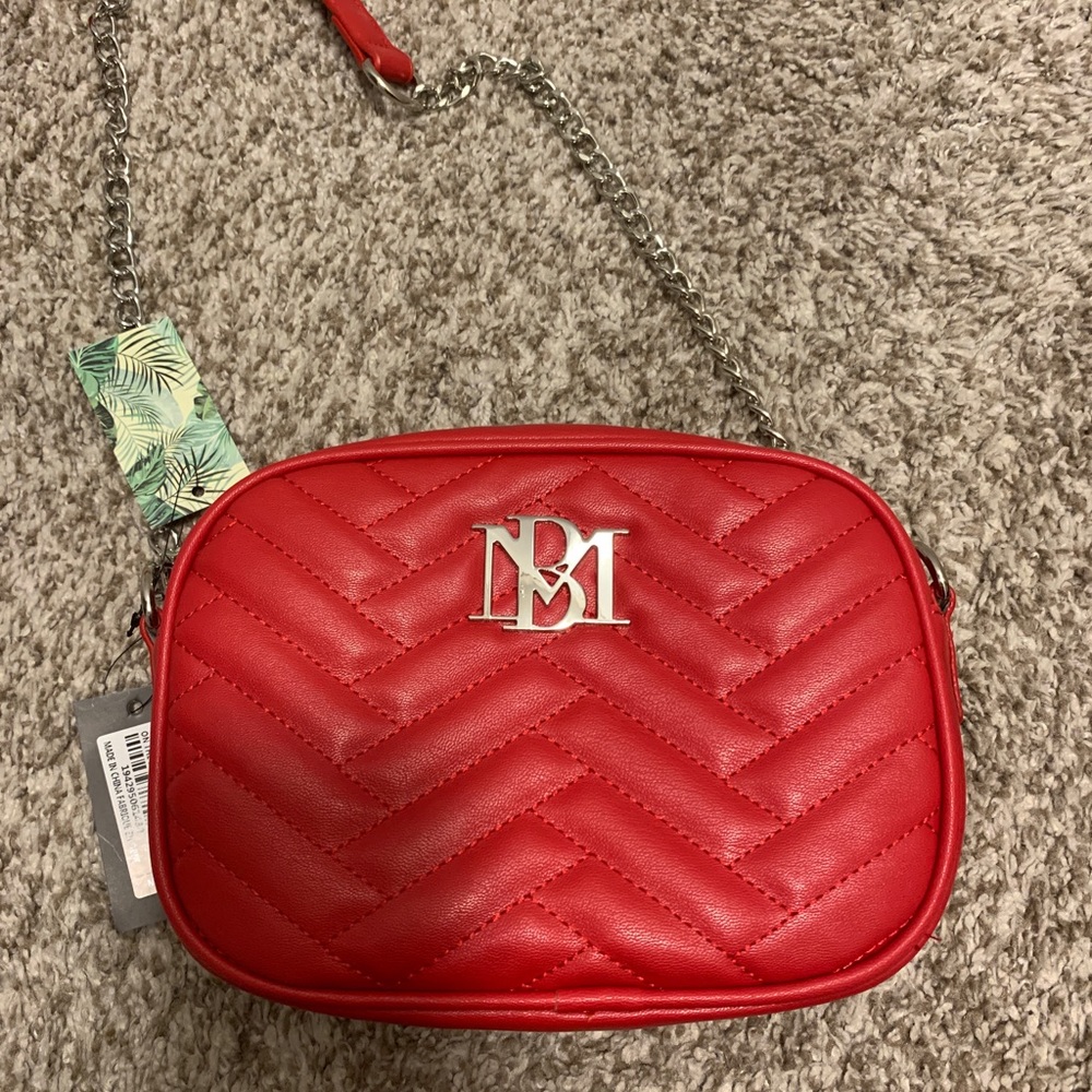 Badgely Mischka red purse